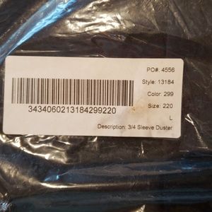 Coldwater Creek 3/4 length duster and pants set